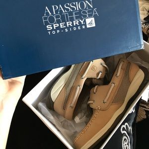 Bluefish 2 Eye Linen/Oat Sperry